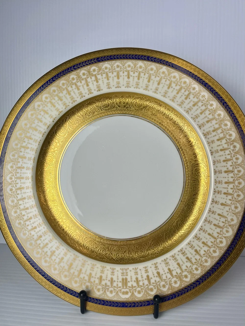 Vintage Rosedale China Gold Encrusted Laurel Leaf Greek Key 11